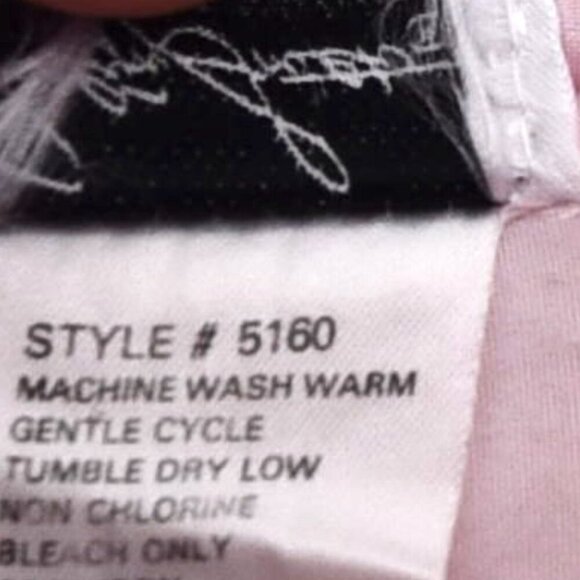 Vintage Jaclyn Smith Pink Satin Nightgown Sz M Long Sleeve Ruffle Lace Milkmaid - Picture 6 of 10